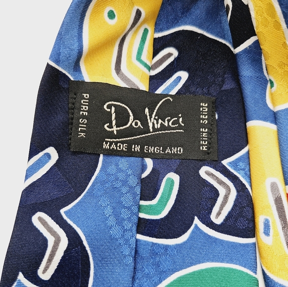 DA VINCI | 100% silk colourful neck tie - Picture 4 of 4
